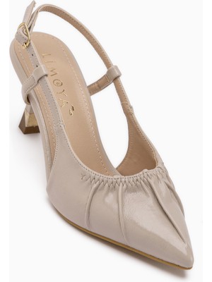 Limoya Vanesa Bej Kadın Topuklu Ayakkabı