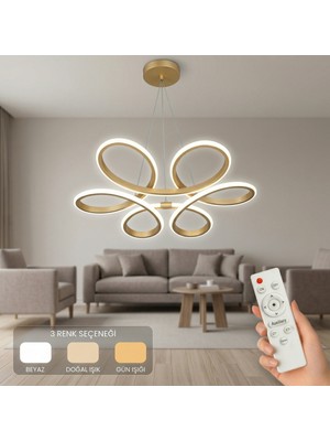 Avizego Niva LED Sarkıt Avize 3 Renk Kumandalı