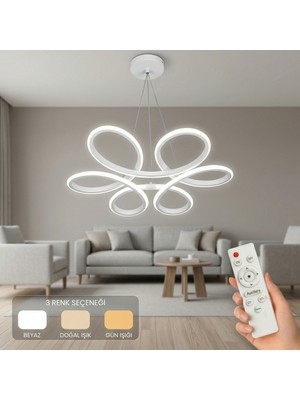 Avizego Niva LED Sarkıt Avize 3 Renk Kumandalı