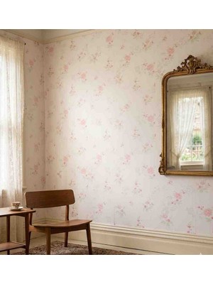 Oskar Çiçek Desenli Silinebilir Duvar Kağıdı 5 Metrekare