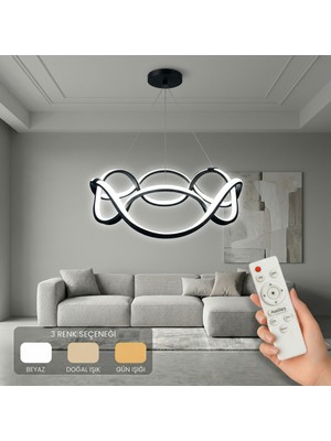 Avizego Era LED Sarkıt Avize 3 Renk Kumandalı