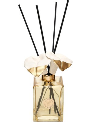 Missi Kendi Kokunu Seç-Dekoratif Amber Cam Seramik Gala Çiçek Çubuklu Difüzör-(Esanssız)