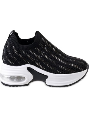 Guja 26Y300-3 Gizli Dolgu Yüksek Taban Kadın Taşlı Sneaker Spor Ayakkabı