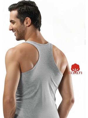 ByDon Erkek Sporcu Ribana Rombo Atlet  %100 Pamuk