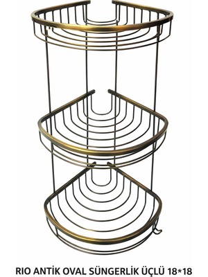 Onno Rıo Antik Oval Süngerlik Üçlü 18*18