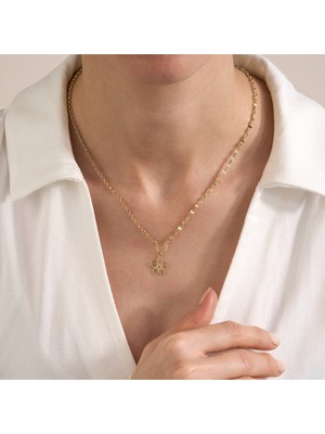 Gold Marley 🌼 Papatya Figürlü Kolye – 14 Ayar Altın 2.96 Gram