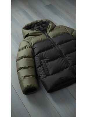  robalı, ıç polar, kapüşonlu, cepli, su ve rüzgar geçirmez şişme mont & kaban rb-500