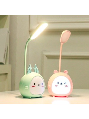 Technosmart Karikatür Masa Lambası 3 Modlu Renkli Gece Lambası Çocuklar İçin ABS Malzemeden Usbli