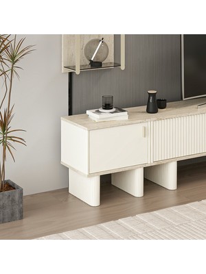 Minar Valento Tv Ünitesi Yan Modül-Aytaşı-Traverten