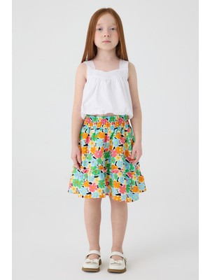Tyess Bg Store Kız Çocuk Desenli Etek