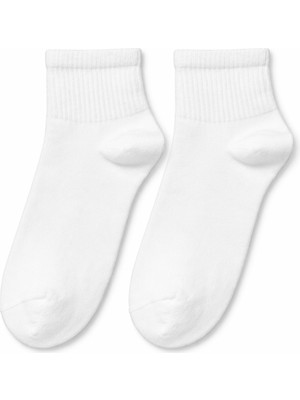 QUALITY WALKING Unisex Dikişsiz Pamuklu Yarım Tenis Çorap Günlük ve Spor Kullanım Nefes Alan Konforlu