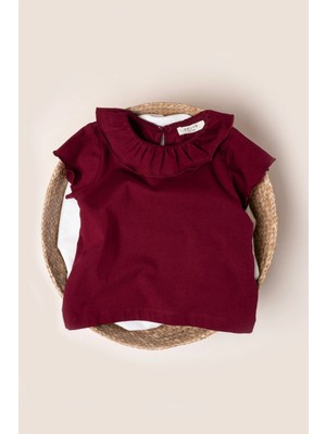 Vauva Kız Çocuk Tişört Yaklı Body Tişört