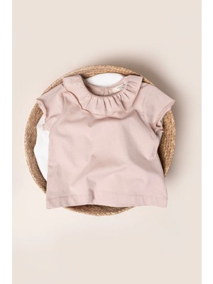 Vauva Kız Çocuk Tişört Yaklı Body Tişört