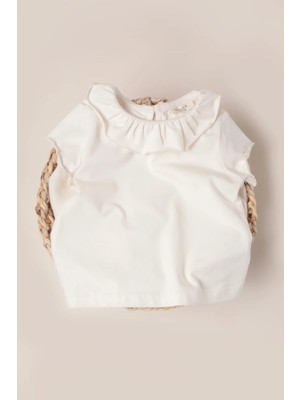 Vauva Kız Çocuk Tişört Yaklı Body Tişört