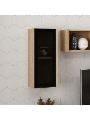 Minar Maren Tv Camlı Üst Dolap Ledli-Sepet-G.yunus