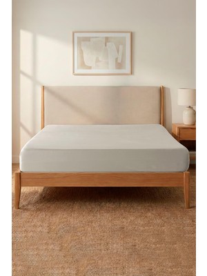 Soley Valeron | %100 Pamuk Saten Çift Kişilik Lastikli Çarşaf | 160X200 cm