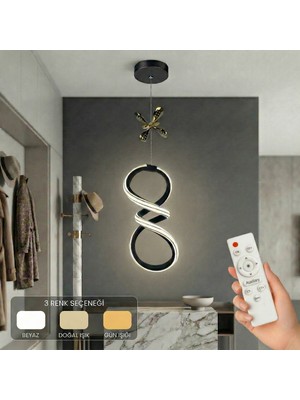 Avizego Belya LED Sarkıt Avize 3 Renk Kumandalı