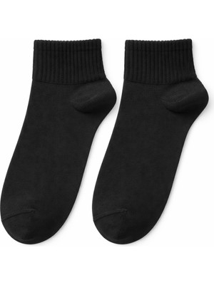 QUALITY WALKING Unisex Dikişsiz Pamuklu Yarım Tenis Çorap Günlük ve Spor Kullanım Nefes Alan Konforlu