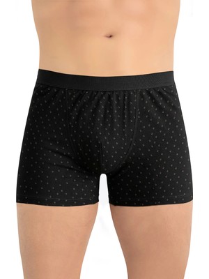 Öts Erkek Pamuklu Boxer Desenli Günlük Klasik Model (2691)