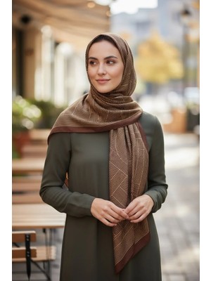 ✨ %100 Saf Ipek Crepe De Chine Eşarp - Özel Tasarım Tok Duruşlu ✨90X90
