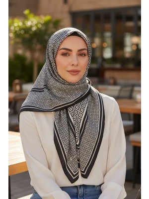 ✨ %100 Saf Ipek Twill Eşarp - Özel Tasarım Tok Duruşlu ✨90X90