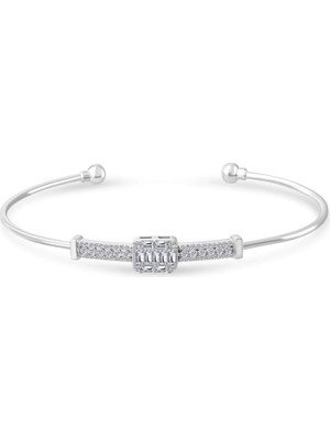 Makdis Pırlanta 0.60 Karat Baget Pırlanta Kelepçe