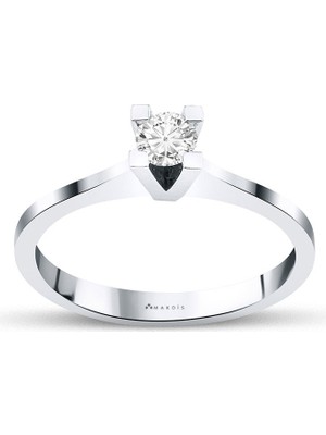 Makdis Pırlanta 0.05 Karat Tektaş Pırlanta Yüzük