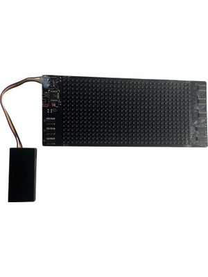 Bluetooth Lu Telefon Kontrollü Şapka Ekranı PB-1632 Flexible Matrix LED Ekran 5V 16*32 Dots 170*70MM