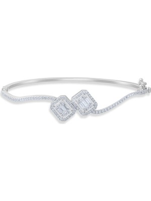 Makdis Pırlanta 1.10 Karat Baget Pırlanta Bileklik