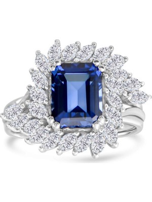 Makdis Pırlanta 4.60 Karat Safir Pırlanta Yüzük