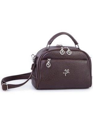 Nas Bag Kadın El ve Çapraz Çantası Fonksiyonel Şıklık Kahve Victoria