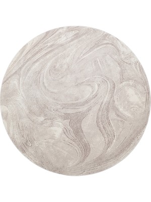 Eko Halı Utopia Utp 04 Cream Özel Amorf Tasarımlı Modern Sık Dokuma Viskon Halı