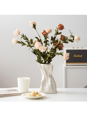 Magg Home Iskandinav Tarzı 15CM Dekoratif Bohem Vazo (Çiçek Dahil Değildir)