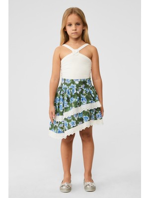 Tyess Bg Store Kız Çocuk Desenli Etek