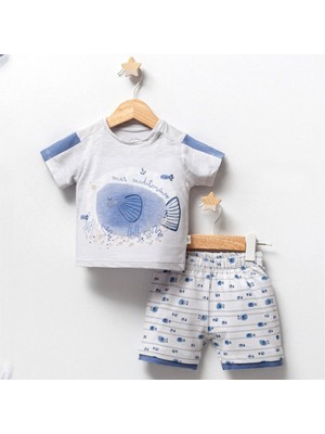 Tongs Baby Fısh In The Sea Pamuklu  Erkek Bebek Takımı