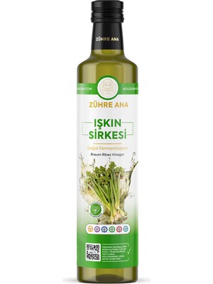 ZÜHRE ANA Işkın  Sirkesi Doğal Fermantasyon 500 ml Rheum Ribes Vinegar Aromalı