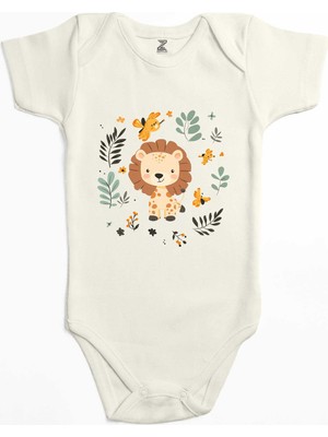 Şirin Aslan Renkli Bebek Body Zıbın