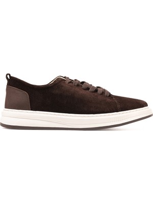 Erkek Sneaker OG-415 John May Kahve Süet-Kahve Deri