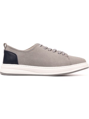 Erkek Sneaker OG-415 John May Gri Süet-Laci Deri