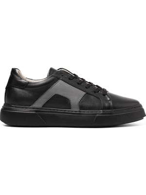 Erkek Sneaker OG-437 John May Siyah-Gri