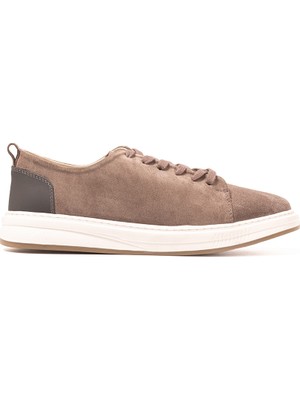 Erkek Sneaker OG-415 John May Vizon Süet-Gri Deri