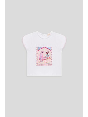 GB Baby Bg Store Kız Bebek Beyaz Tshirt