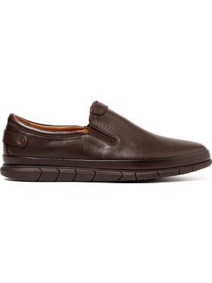 Erkek Sneaker OG-5424 John May 104 Kahve Dolaplı Deri