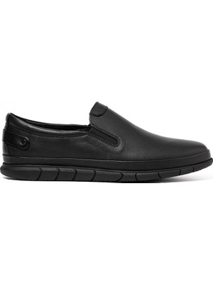Erkek Sneaker OG-5424 John May 101 Siyah Dolaplı Deri