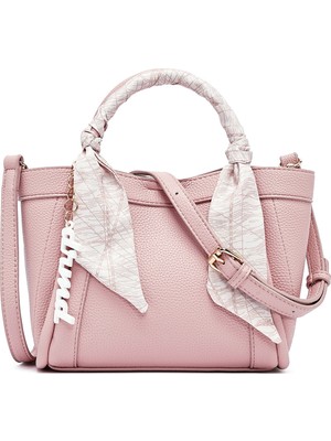 Derimod Kadın Pembe Uzun Askılı Aksesuarlı Kol Çantası 26SBD2712FT