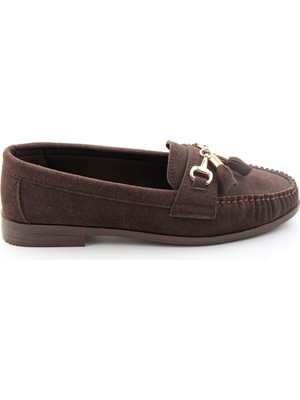 Bambi Kahve  Kadın Loafer Ayakkabı K01140006271