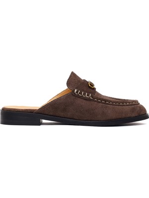 Derimod Kadın Vizon Süet Deri Terlik 26PFD260010