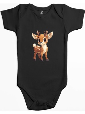 Bambi Renkli Bebek Body Zıbın
