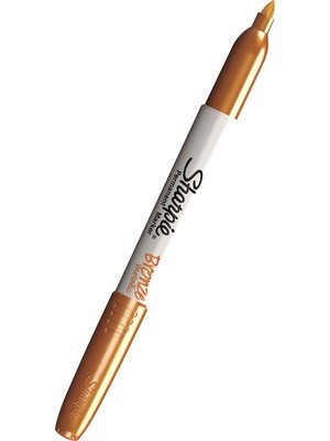  sharpie 1849113 markör boya kalemi davetiye kalemi metalik bronz (12 li kutu)