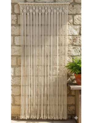 Hediselim El Örgüsü Düğüm Model Makrome Perde ve Duvar Süsü